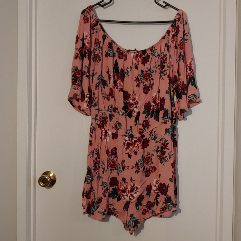 Floral print romper
